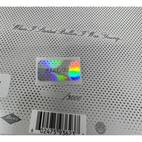 Post Malone White Iverson 10 Year Anniversary White 7” Vinyl Limited 2345/3000 - Picture 5 of 5